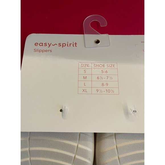 Women’s Slippers Size XL9.5-10.5 easy Spirit Faur fux white Open Toe - Picture 7 of 11